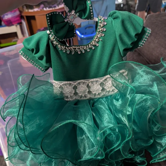 green emerald velvet dress 2 Way Zip Romper